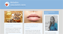 Desktop Screenshot of maladiesvasculairesrares.com